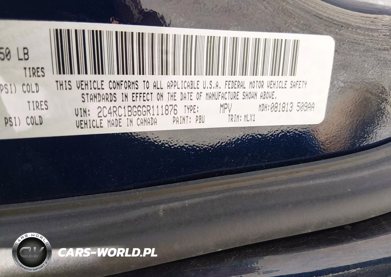 2016 Chrysler Town & Country Touring VIN:2C4RC1BG6GR111876 - 9