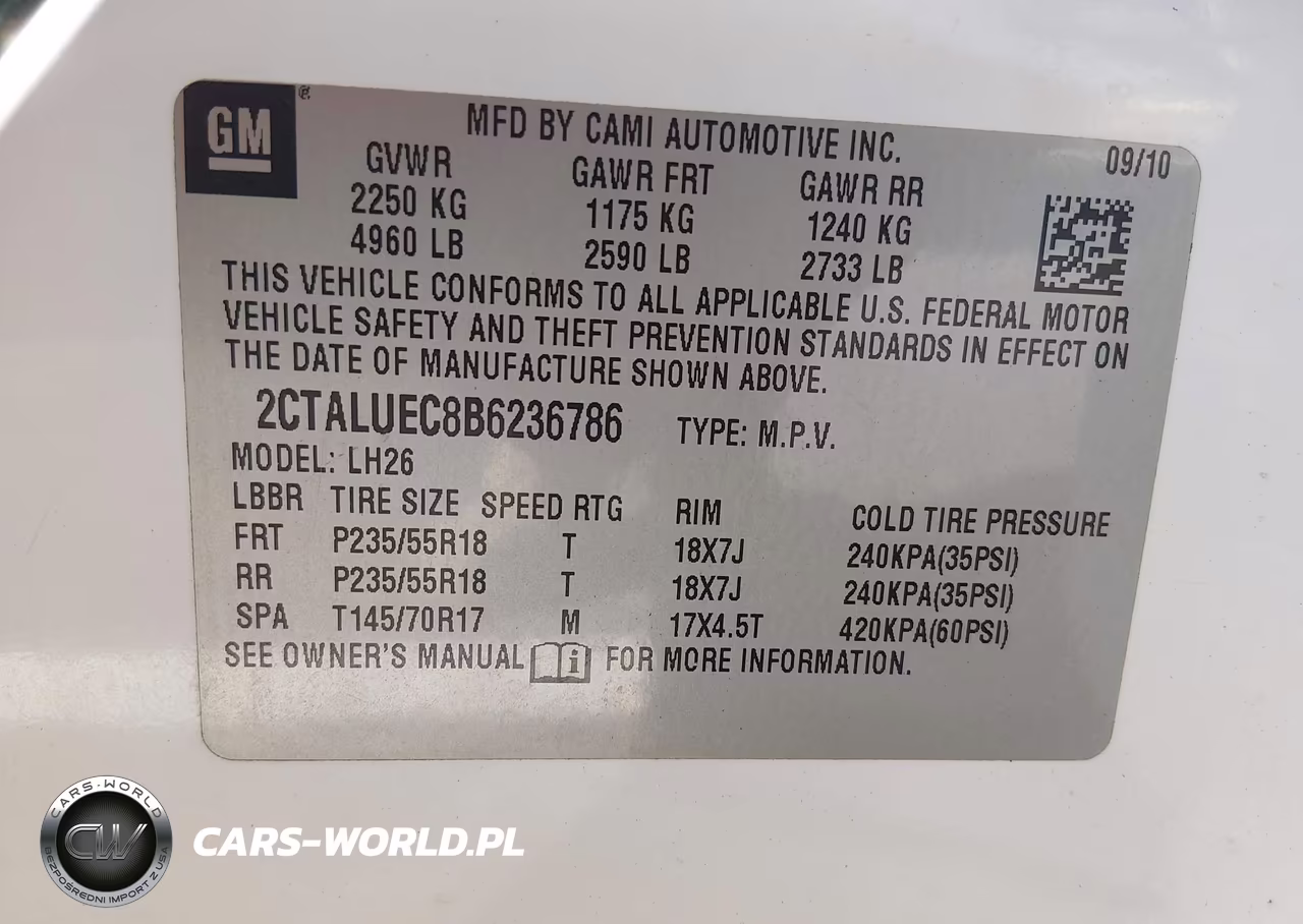 2011 GMC Terrain Slt-1 VIN:2CTALUEC8B6236786 - 9