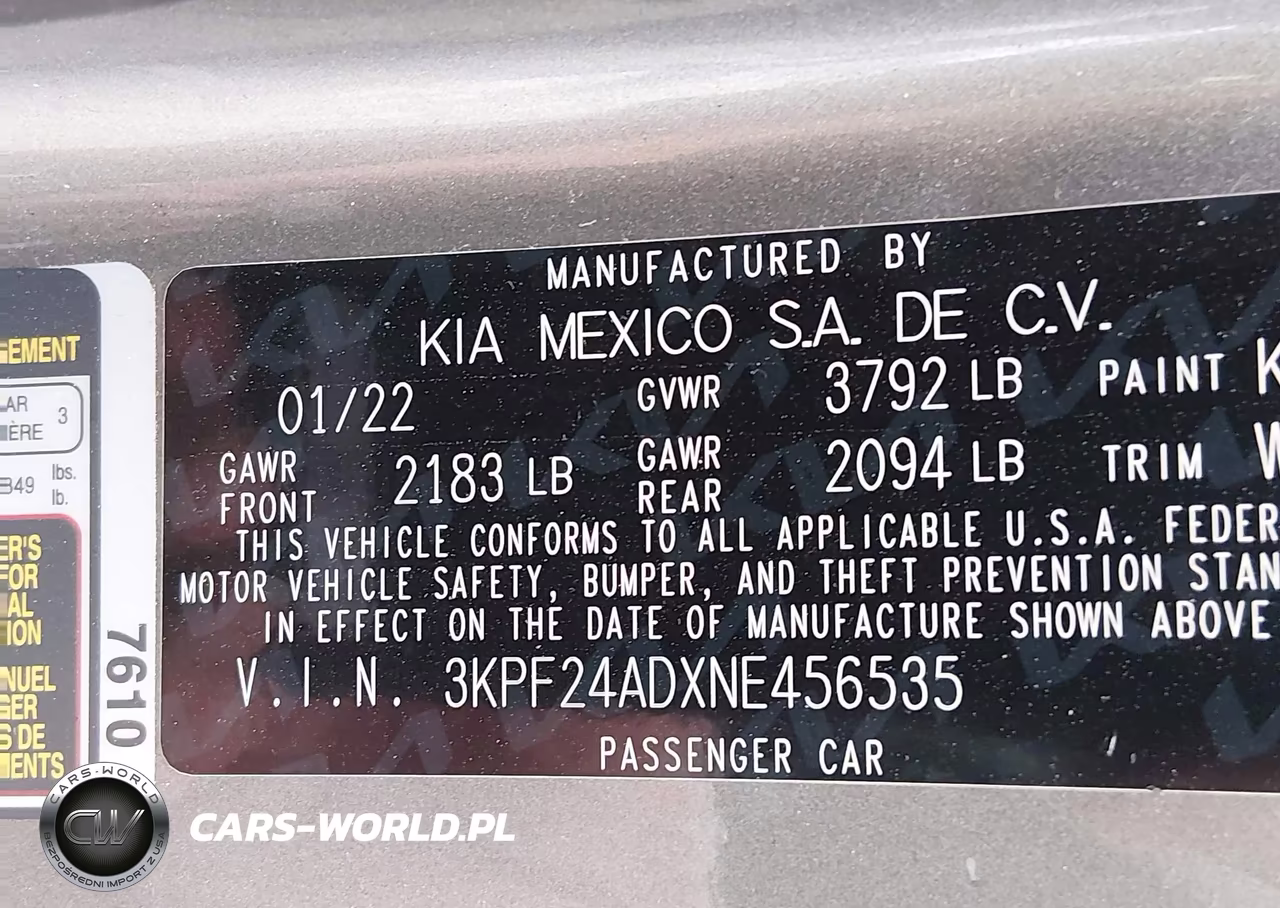 2022 Kia Forte Lxs VIN:3KPF24ADXNE456535 - 9