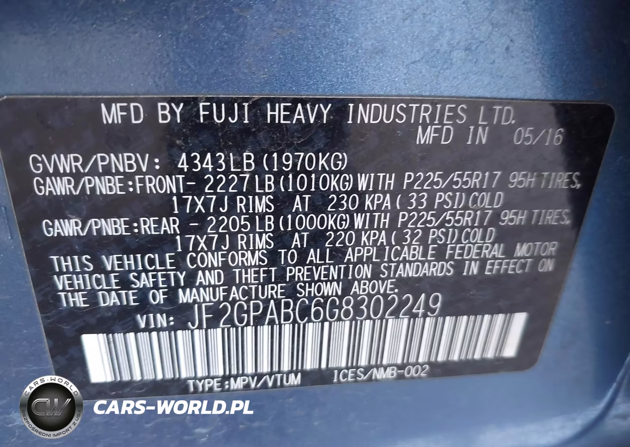 2016 Subaru Crosstrek Premium VIN:JF2GPABC6G8302249 - 9