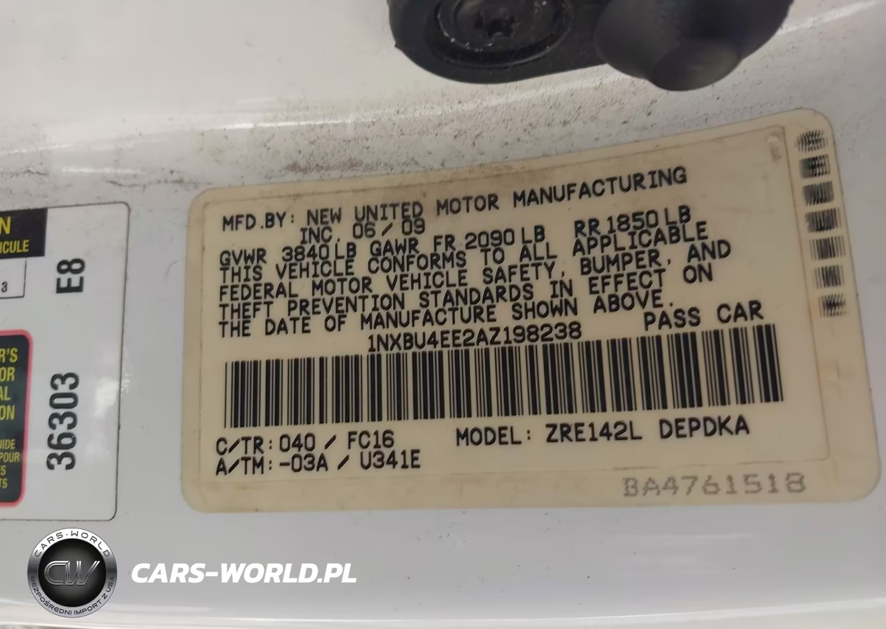2010 Toyota Corolla Le VIN:1NXBU4EE2AZ198238 - 9