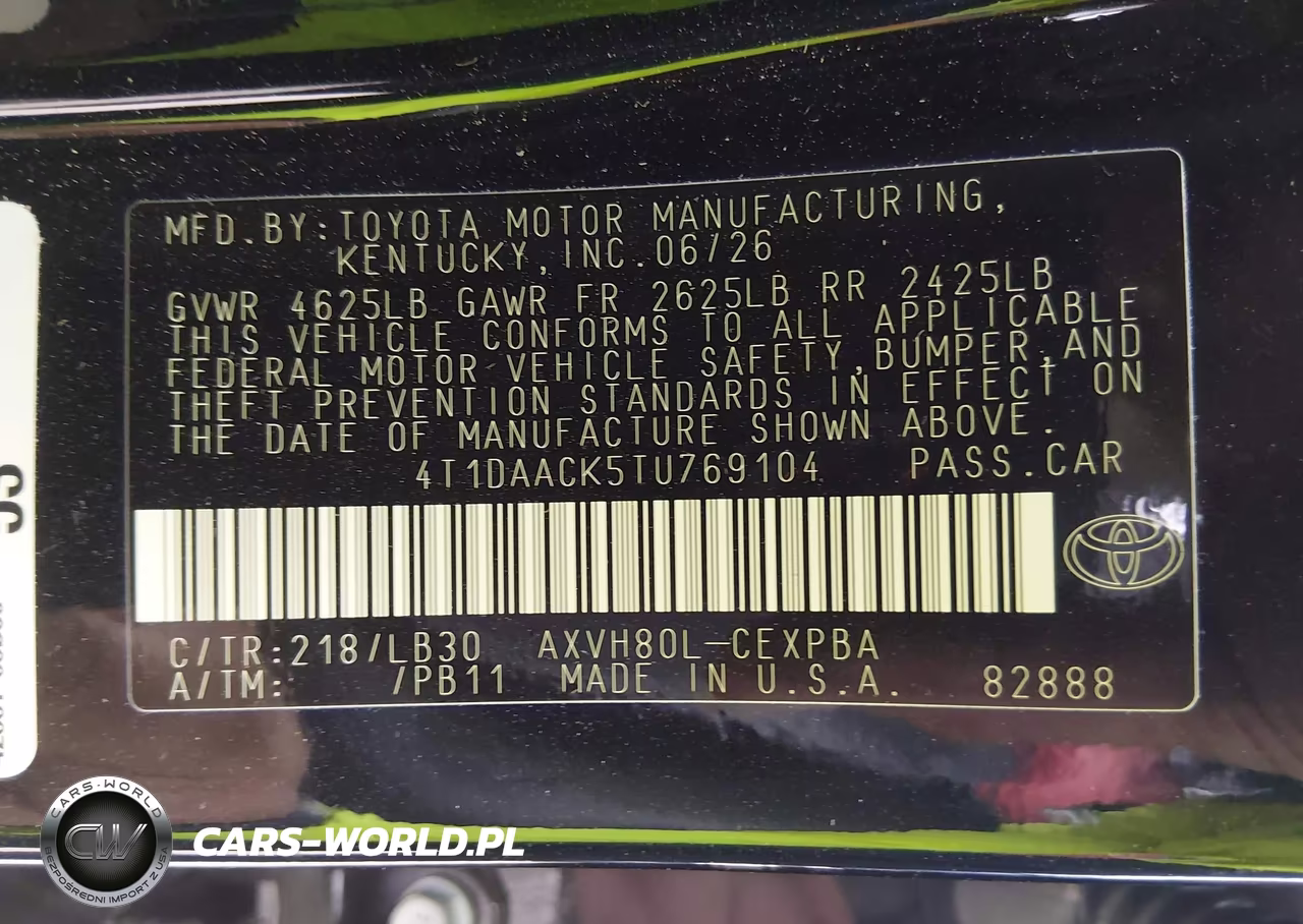 2026 Toyota Camry Xse VIN:4T1DAACK5TU769104 - 9