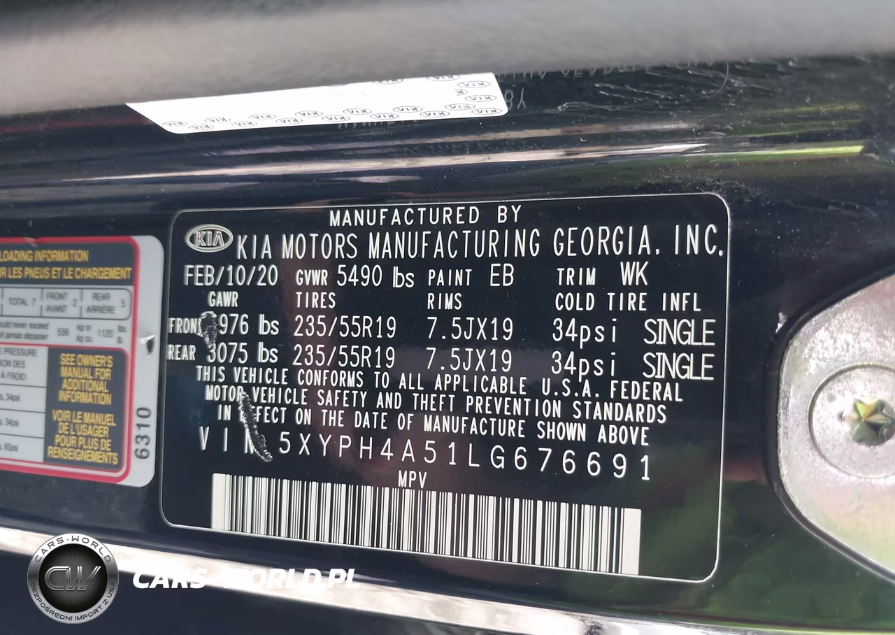2020 Kia Sorento 3.3L Ex VIN:5XYPH4A51LG676691 - 9