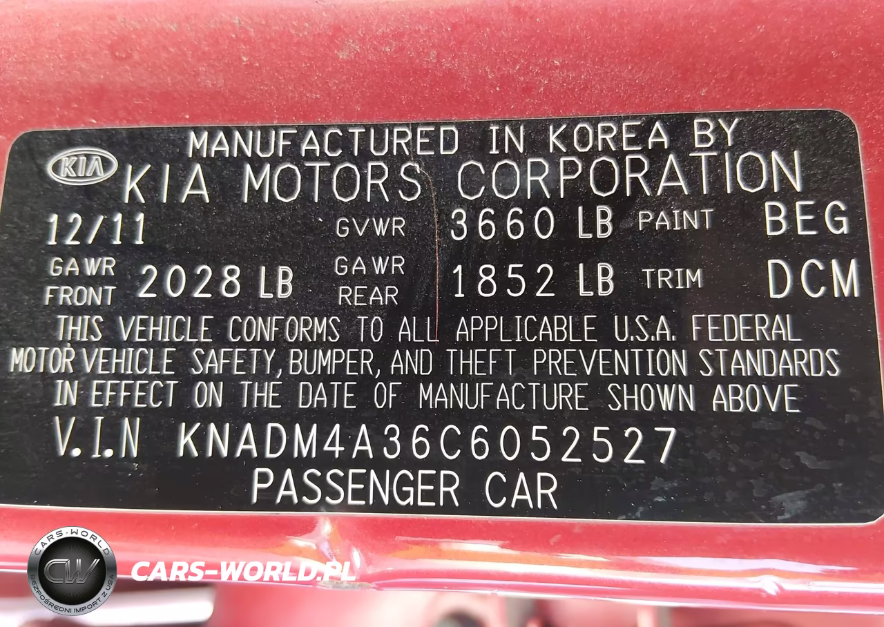 2012 Kia Rio Lx VIN:KNADM4A36C6052527 - 9