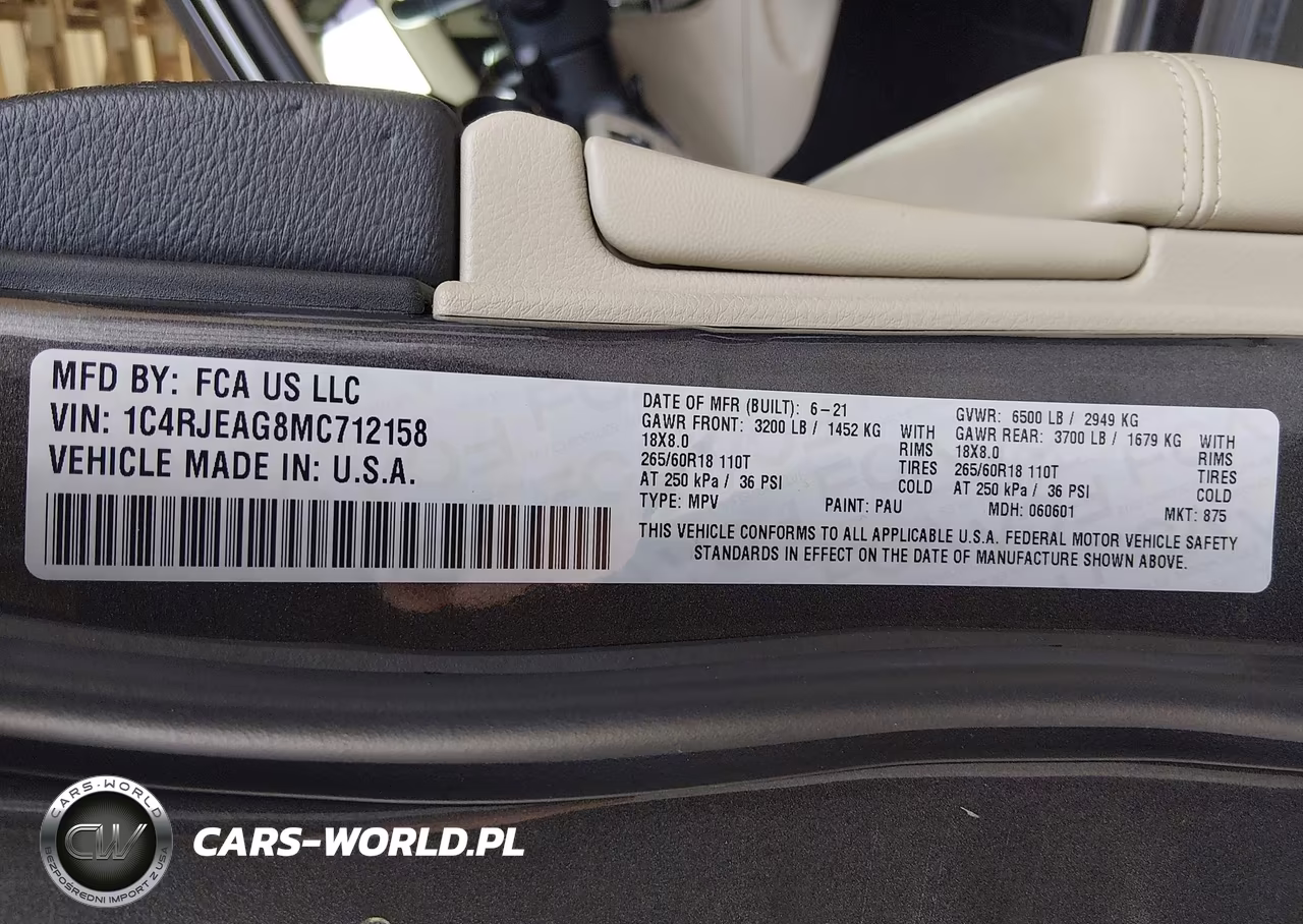 2021 Jeep Grand Cherokee Laredo E 4X2 VIN:1C4RJEAG8MC712158 - 9