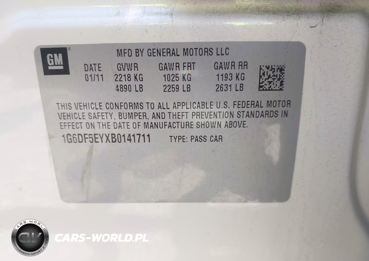 2011 Cadillac Cts Luxury VIN:1G6DF5EYXB0141711 - 9