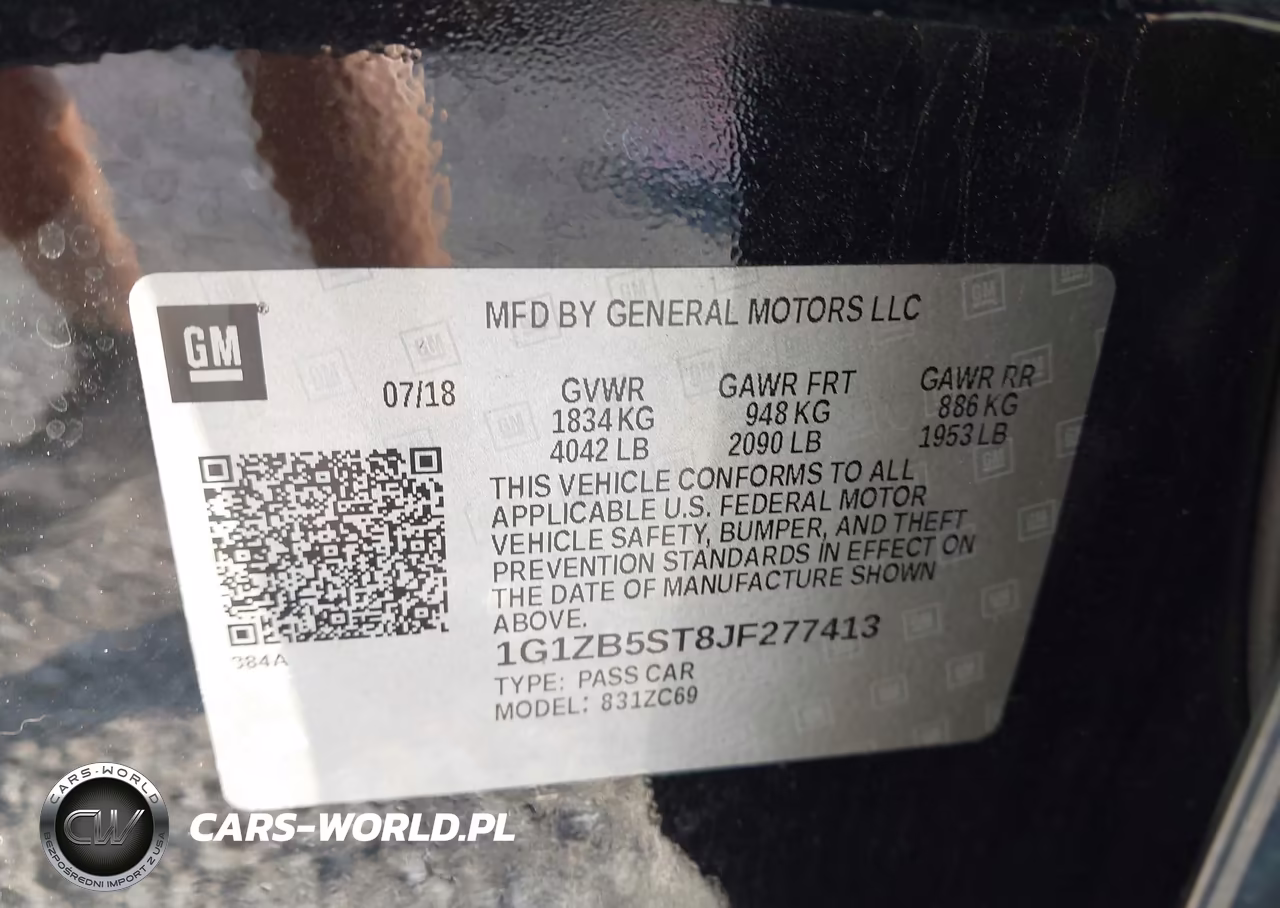 2018 Chevrolet Malibu 1Ls VIN:1G1ZB5ST8JF277413 - 9