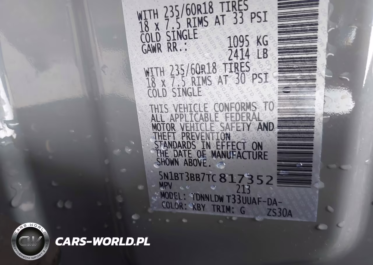 2026 Nissan Rogue Sv VIN:5N1BT3BB7TC817352 - 9