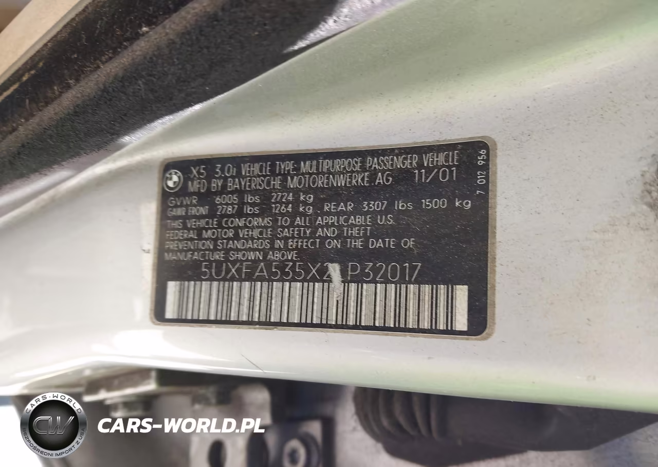 2002 BMW X5 3.0I VIN:5UXFA535X2LP32017 - 8
