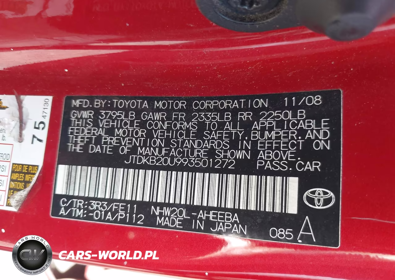 2009 Toyota Prius VIN:JTDKB20U993501272 - 9