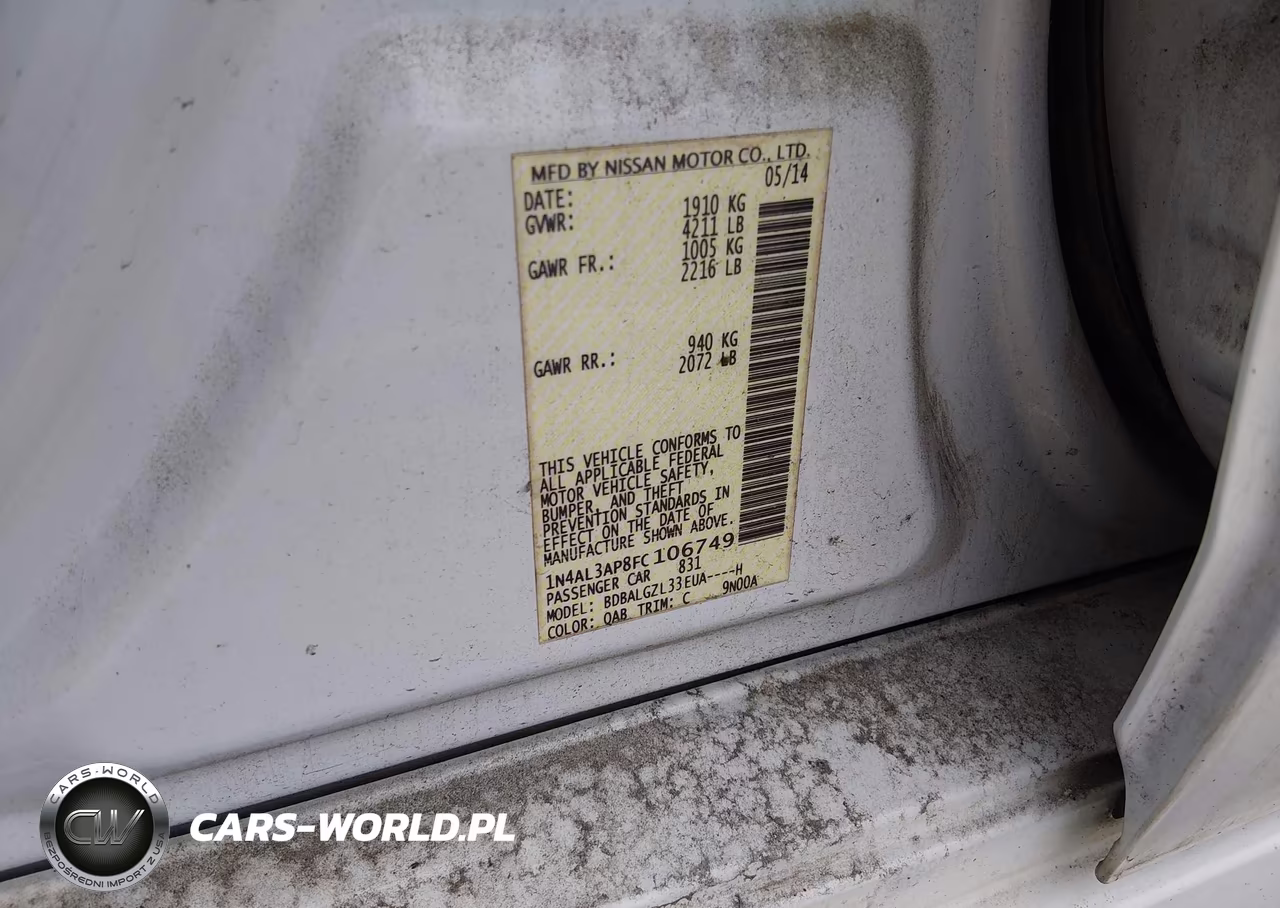 2015 Nissan Altima 2.5 S VIN:1N4AL3AP8FC106749 - 9