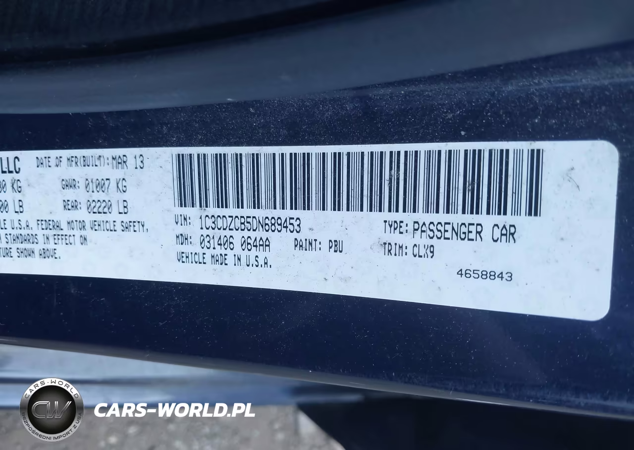 2013 Dodge Avenger Sxt VIN:1C3CDZCB5DN689453 - 9
