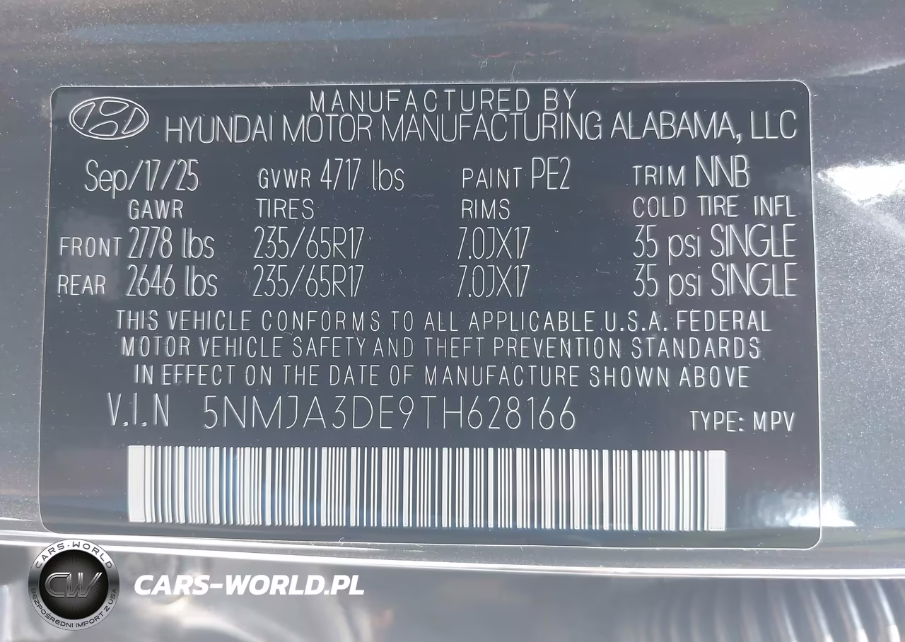 2026 Hyundai Tucson Se VIN:5NMJA3DE9TH628166 - 9