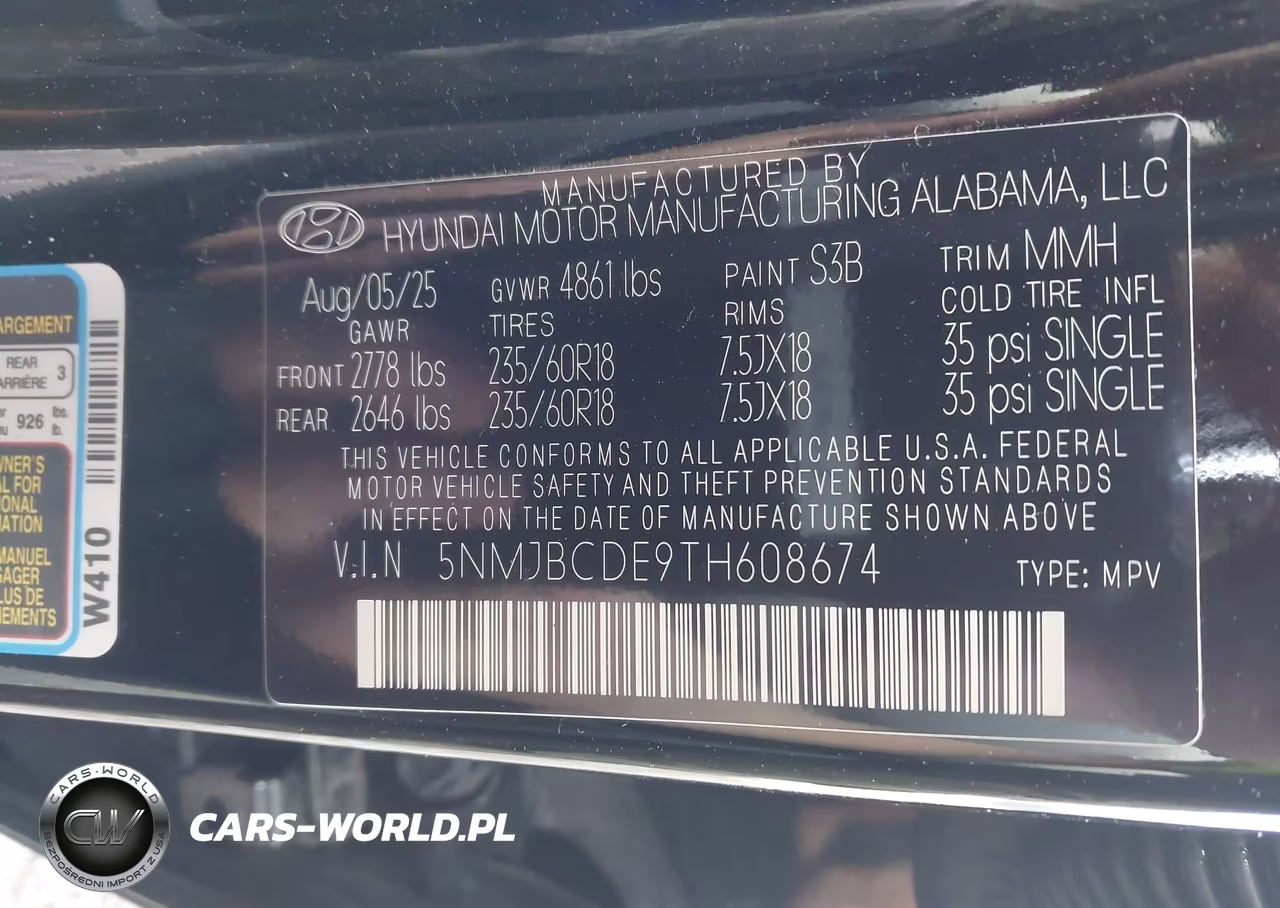 2026 Hyundai Tucson Sel VIN:5NMJBCDE9TH608674 - 9