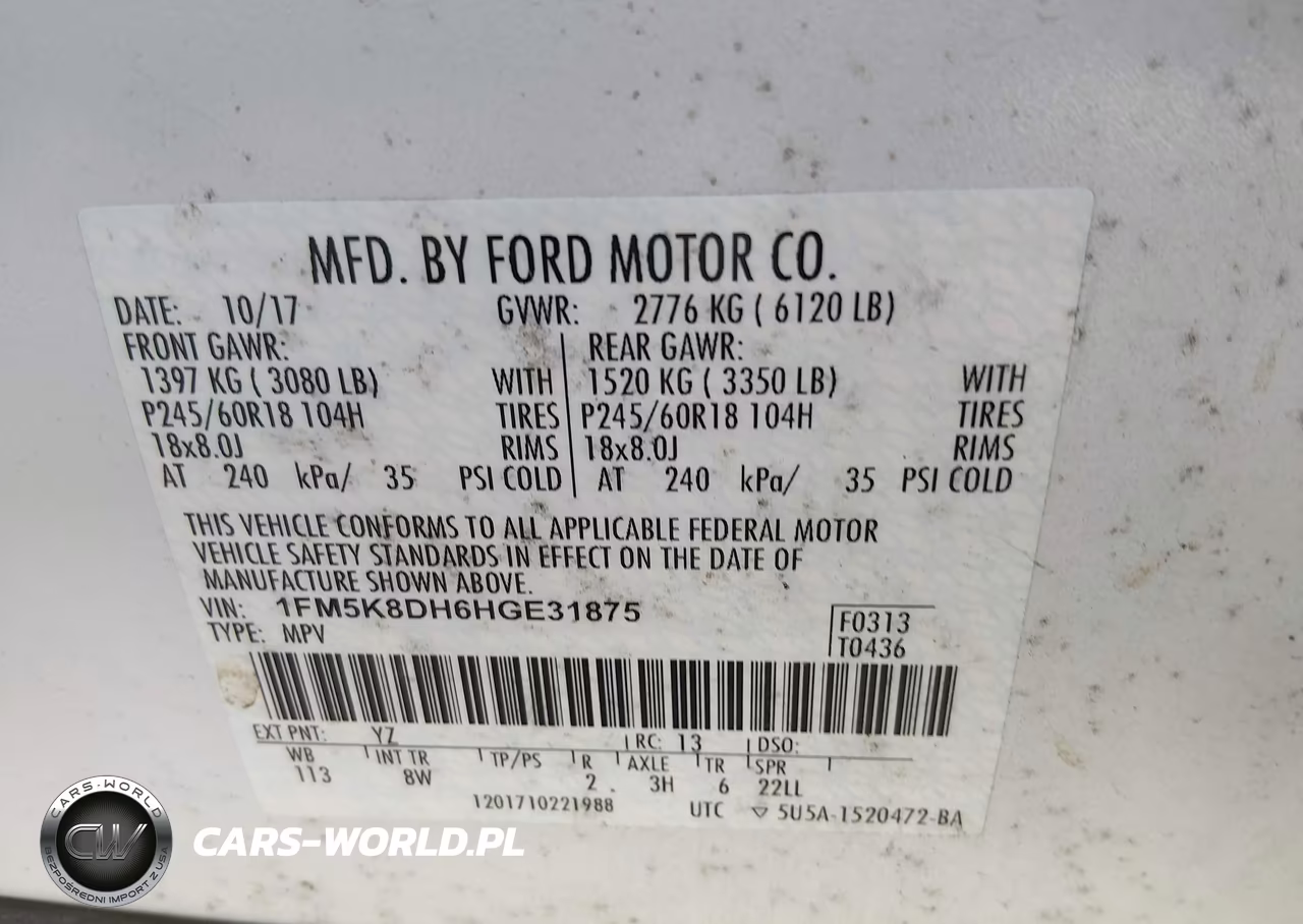 2017 Ford Explorer Xlt VIN:1FM5K8DH6HGE31875 - 9