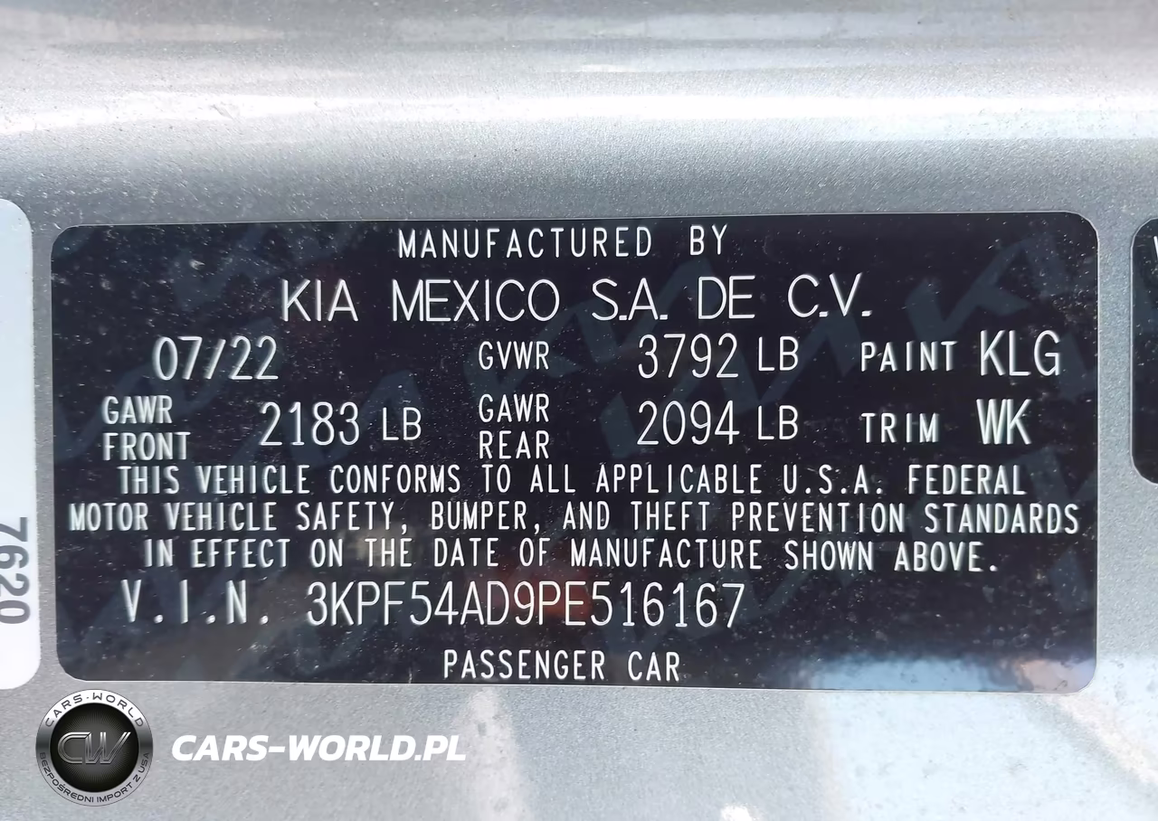 2023 Kia Forte Gt-Line VIN:3KPF54AD9PE516167 - 9