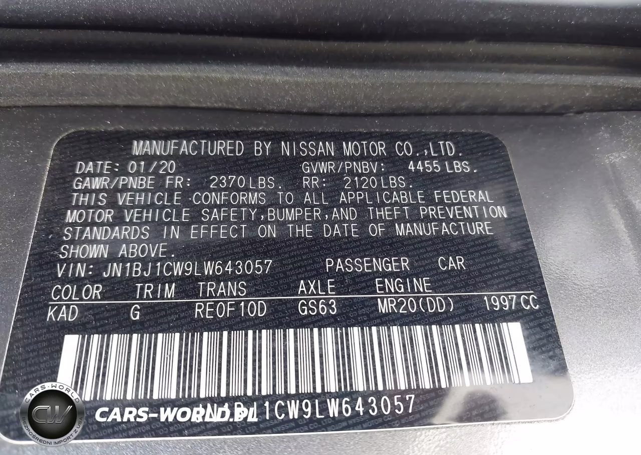 2020 Nissan Rogue Sport S Awd Xtronic Cvt VIN:JN1BJ1CW9LW643057 - 9
