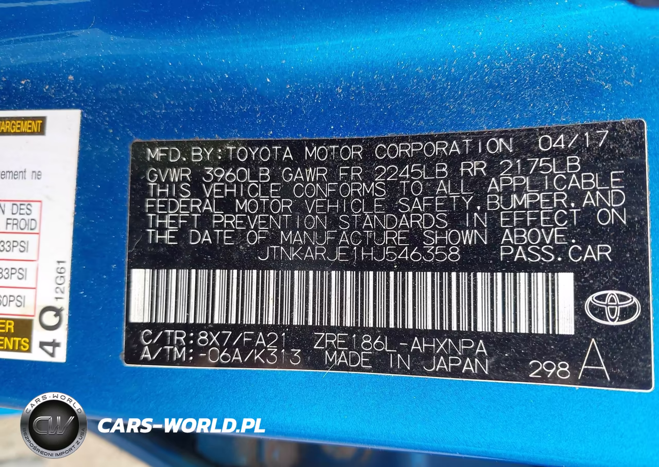 2017 Toyota Corolla Im VIN:JTNKARJE1HJ546358 - 9