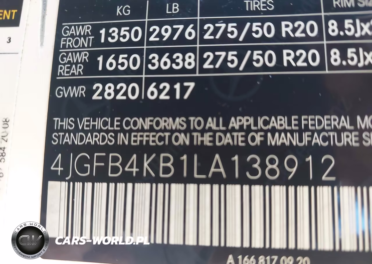 2020 Mercedes-Benz Gle 350 4Matic VIN:4JGFB4KB1LA138912 - 9