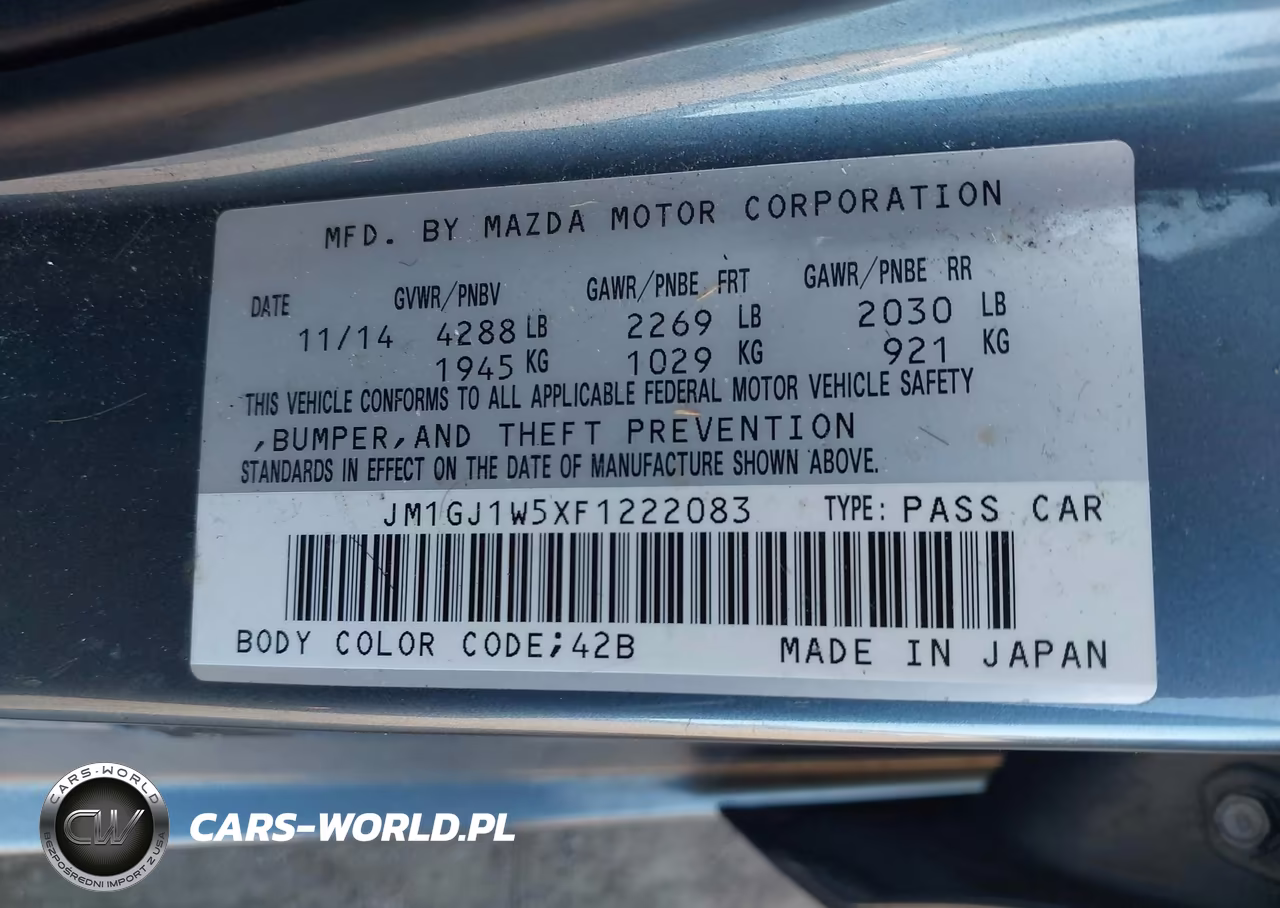 2015 Mazda Mazda6 I Grand Touring VIN:JM1GJ1W5XF1222083 - 9