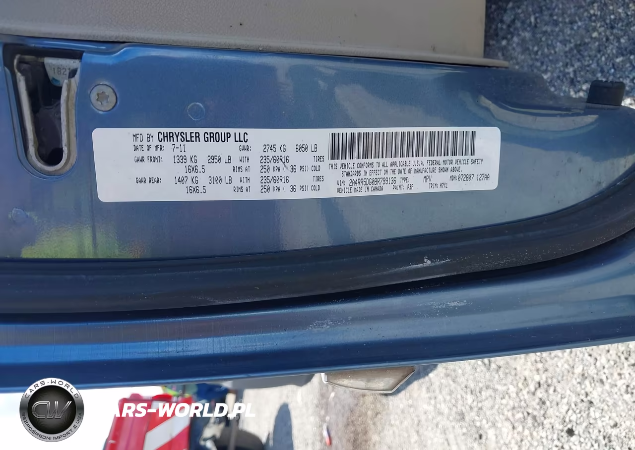 2011 Chrysler Town & Country Touring VIN:2A4RR5DG0BR799136 - 9