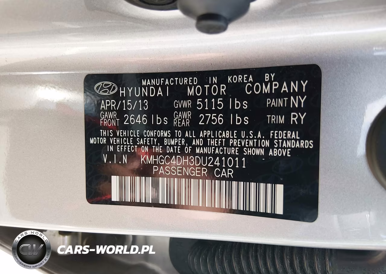 2013 Hyundai Genesis 5.0L VIN:KMHGC4DH3DU241011 - 9