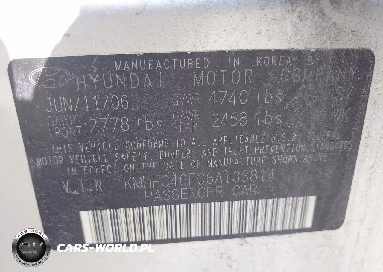 2006 Hyundai Azera Limited-Se VIN:KMHFC46F06A133814 - 9