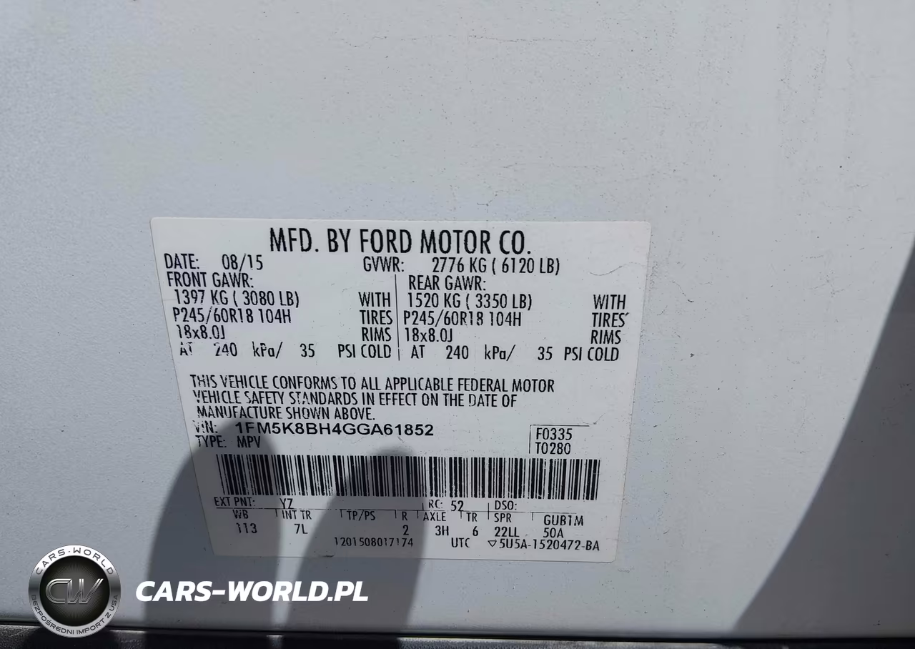 2016 Ford Explorer VIN:1FM5K8BH4GGA61852 - 9