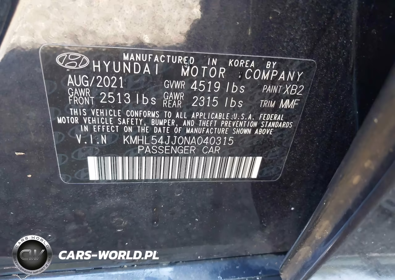 2022 Hyundai Sonata Hybrid Limited VIN:KMHL54JJ0NA040315 - 9