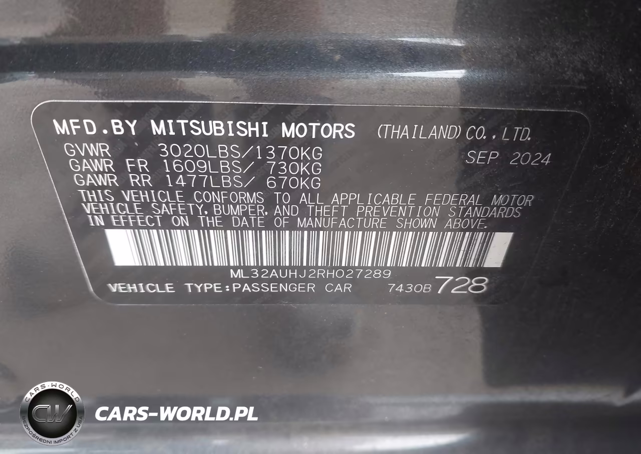 2024 Mitsubishi Mirage Es-Le VIN:ML32AUHJ2RH027289 - 9
