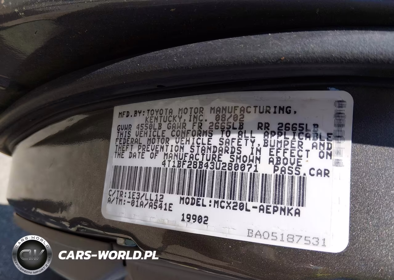 2003 Toyota Avalon Xl VIN:4T1BF28B43U280071 - 9