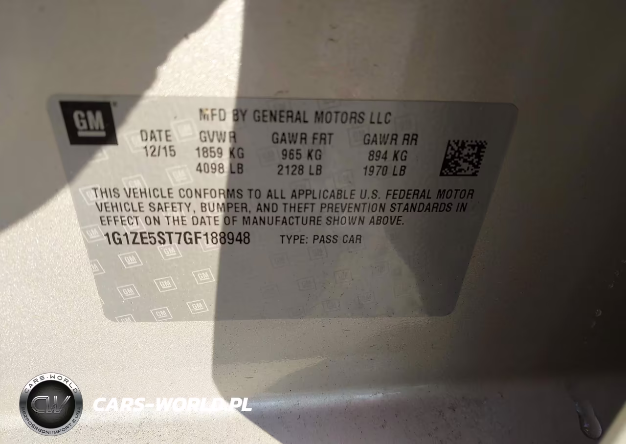 2016 Chevrolet Malibu 1Lt VIN:1G1ZE5ST7GF188948 - 9