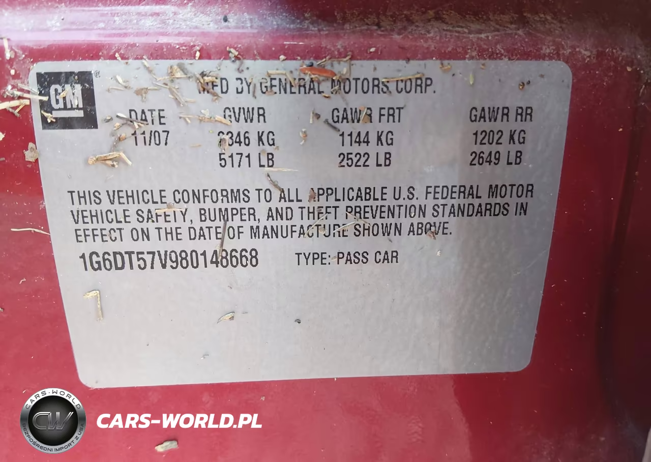 2008 Cadillac Cts Standard VIN:1G6DT57V980148668 - 9