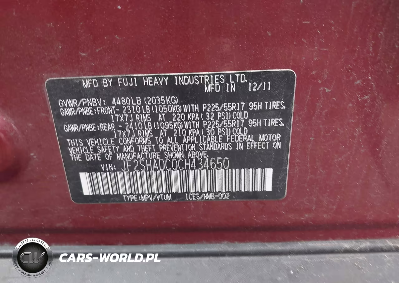 2012 Subaru Forester 2.5X Premium VIN:JF2SHADC0CH434650 - 9