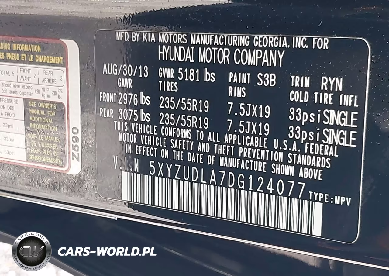 2013 Hyundai Santa Fe Sport 2.0T VIN:5XYZUDLA7DG124077 - 9