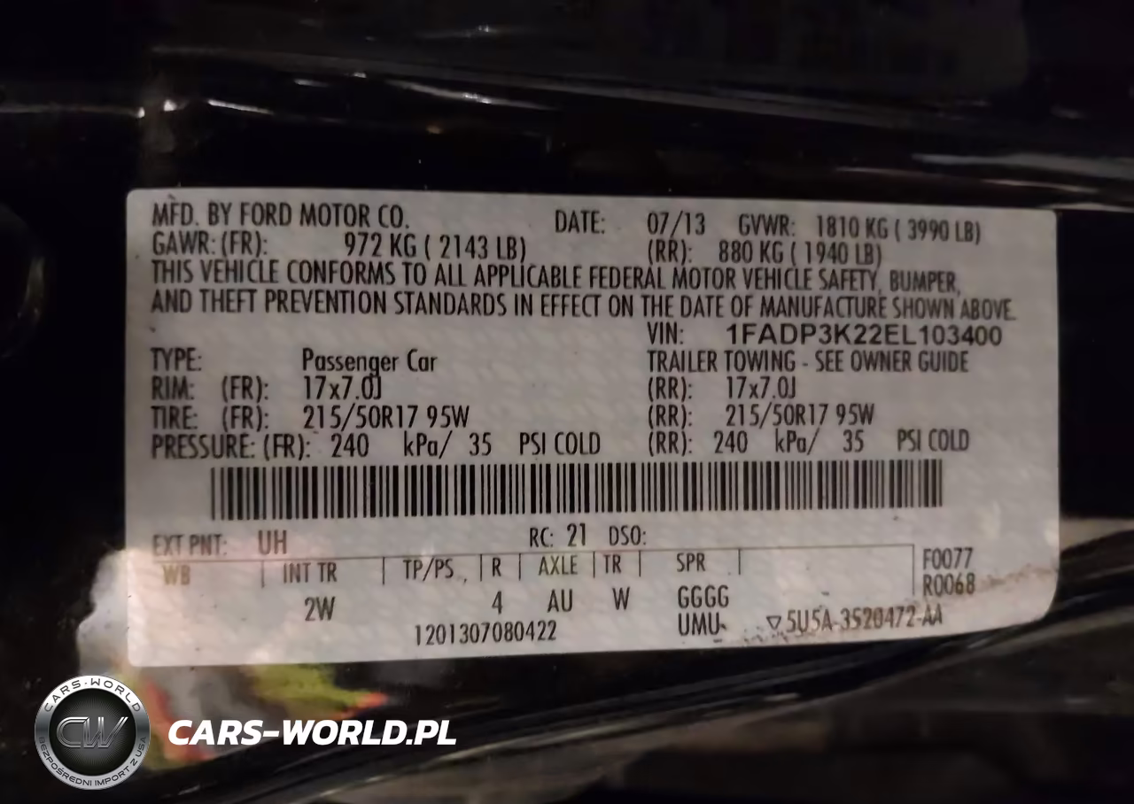 2014 Ford Focus Se VIN:1FADP3K22EL103400 - 9