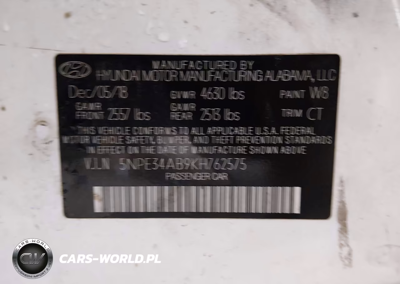 2019 Hyundai Sonata Limited 2.0T VIN:5NPE34AB9KH762575 - 9