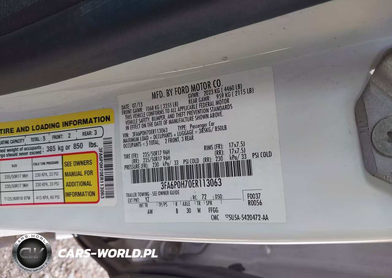 2014 Ford Fusion Se VIN:3FA6P0H70ER113063 - 9