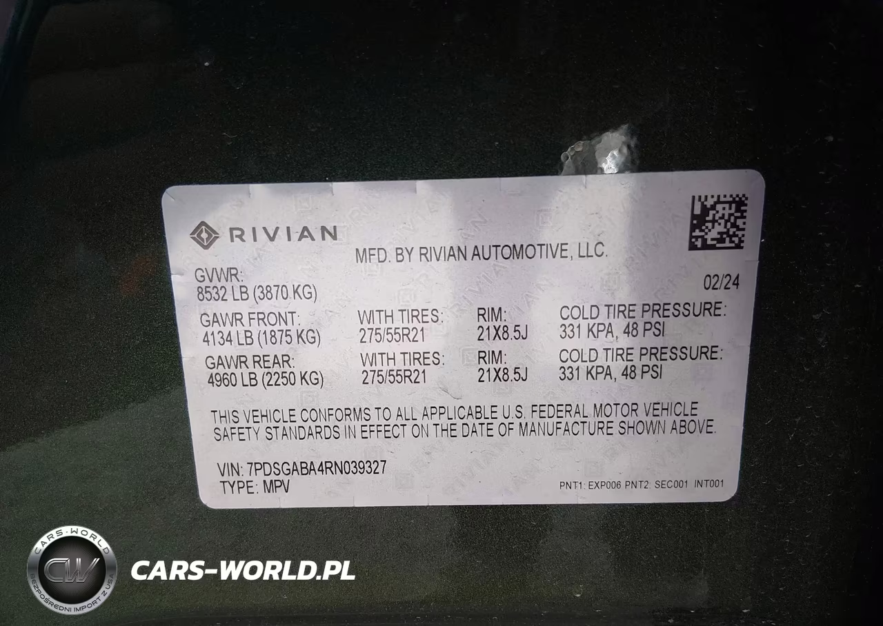 2024 Rivian R1S Adventure VIN:7PDSGABA4RN039327 - 9