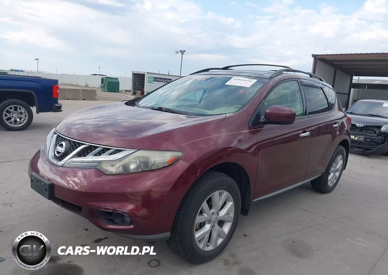 2011 Nissan Murano Sv VIN:JN8AZ1MW9BW185314 - 2