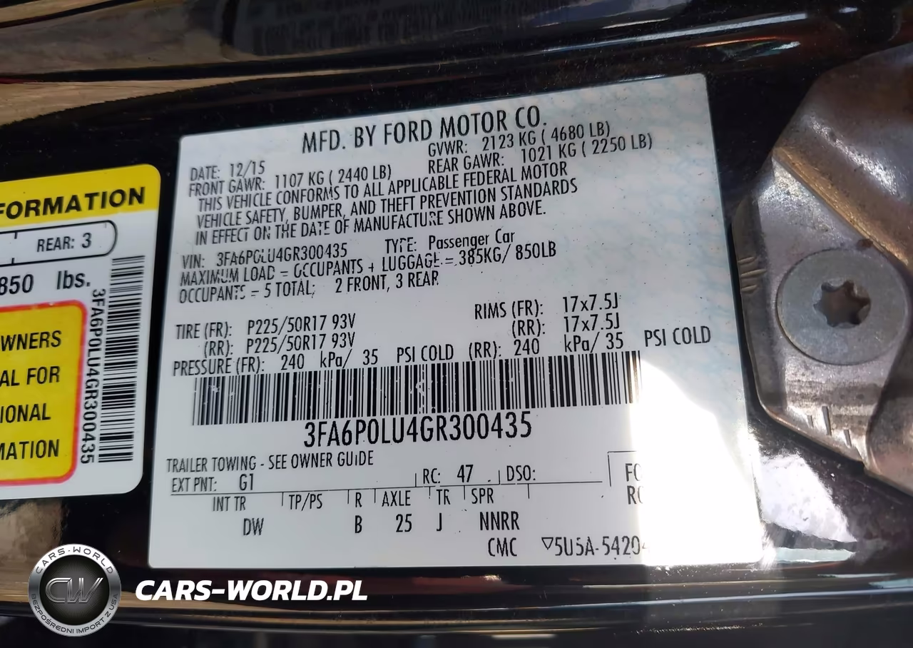 2016 Ford Fusion Hybrid Se VIN:3FA6P0LU4GR300435 - 9