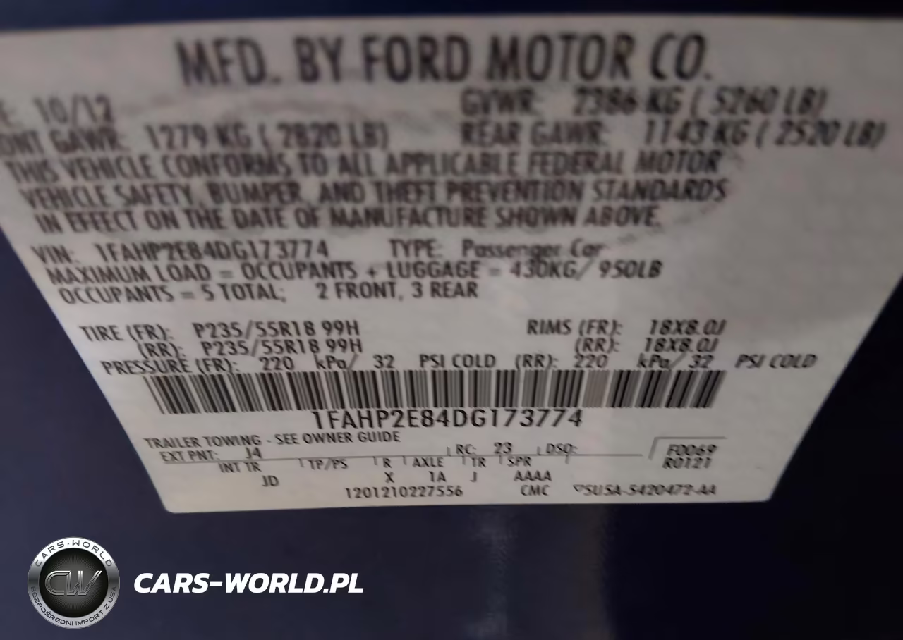 2013 Ford Taurus Sel VIN:1FAHP2E84DG173774 - 9