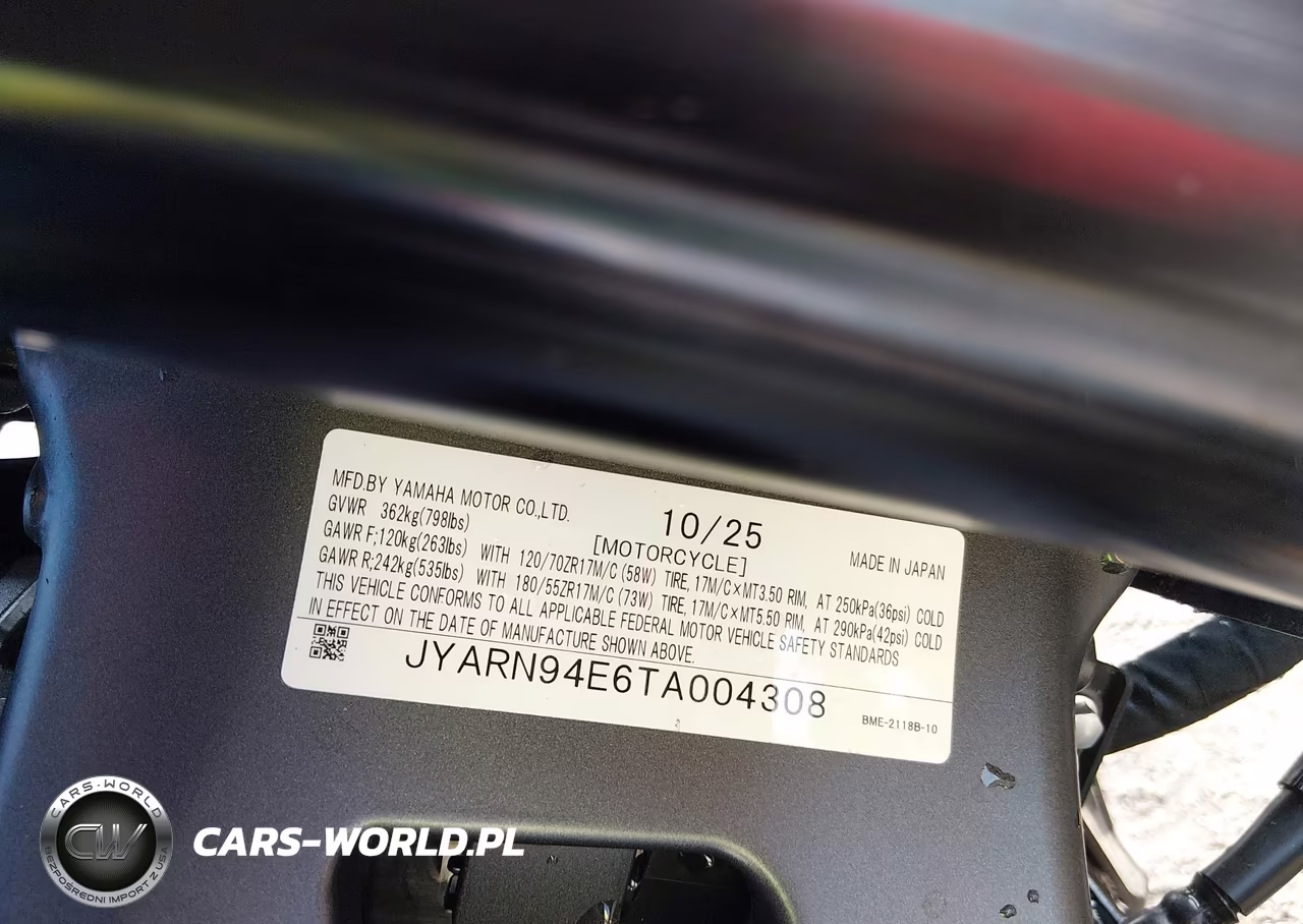 2026 Yamaha Mt09 VIN:JYARN94E6TA004308 - 10