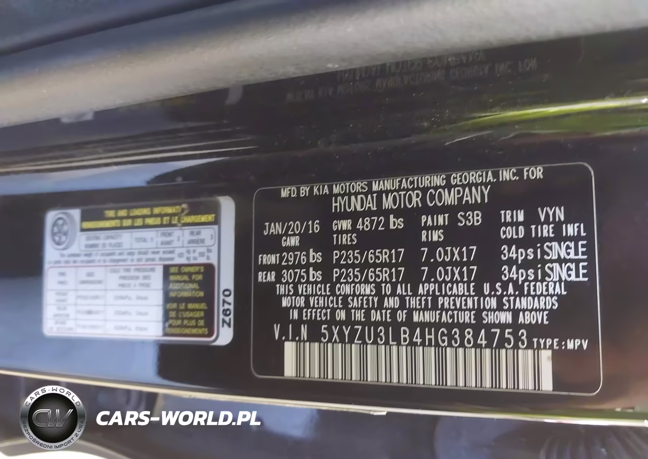 2017 Hyundai Santa Fe Sport 2.4L VIN:5XYZU3LB4HG384753 - 9