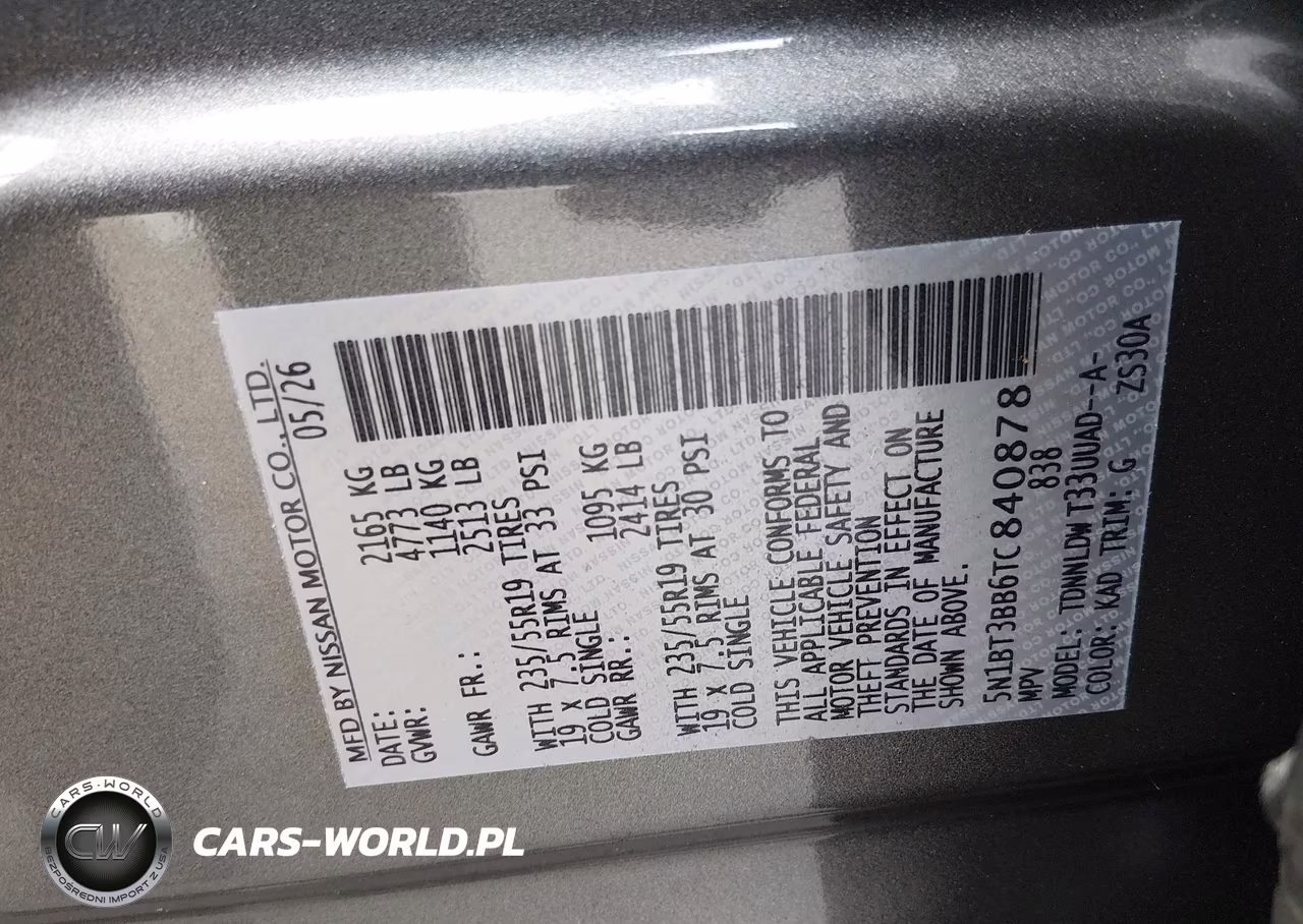 2026 Nissan Rogue Dark Armor VIN:5N1BT3BB6TC840878 - 9