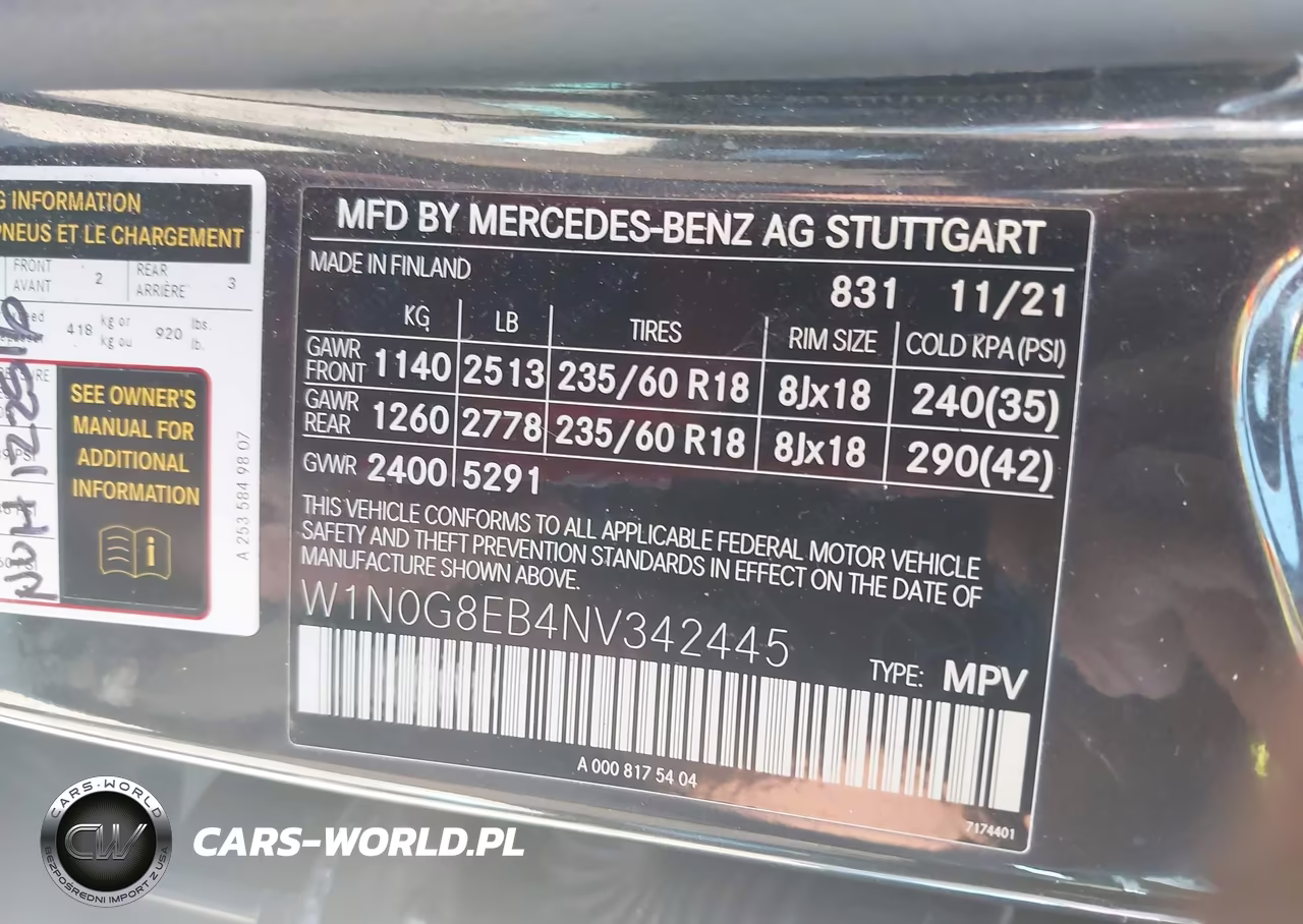2022 Mercedes-Benz Glc 300 4Matic Suv VIN:W1N0G8EB4NV342445 - 9