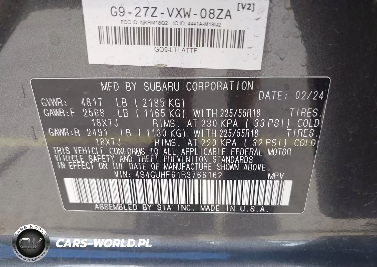 2024 Subaru Crosstrek Sport VIN:4S4GUHF61R3766162 - 9