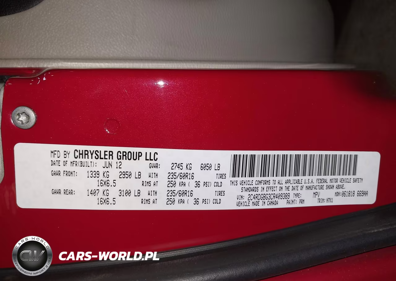 2012 Dodge Grand Caravan Se-Avp VIN:2C4RDGBG3CR409389 - 9