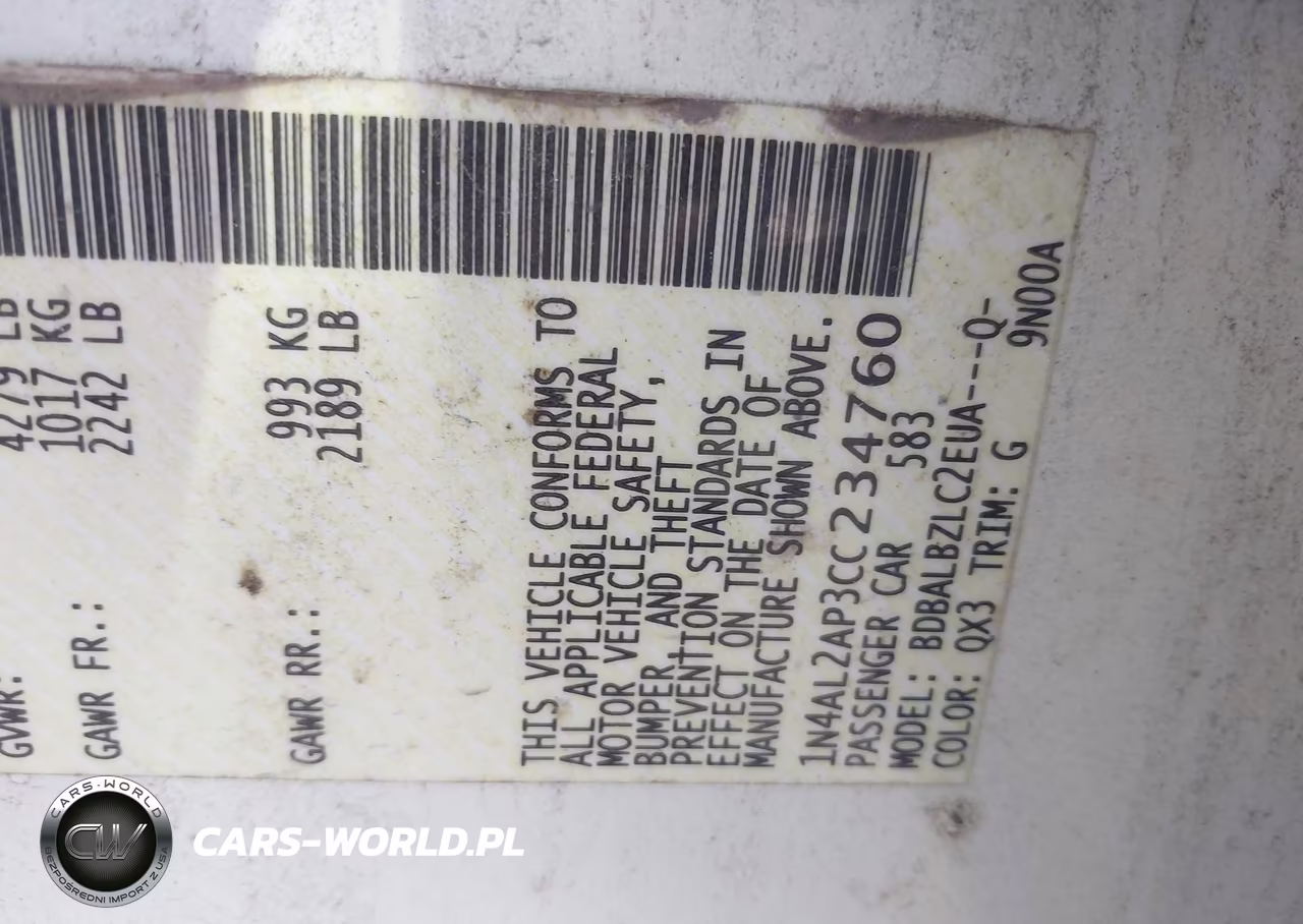 2012 Nissan Altima 2.5 S VIN:1N4AL2AP3CC234760 - 9