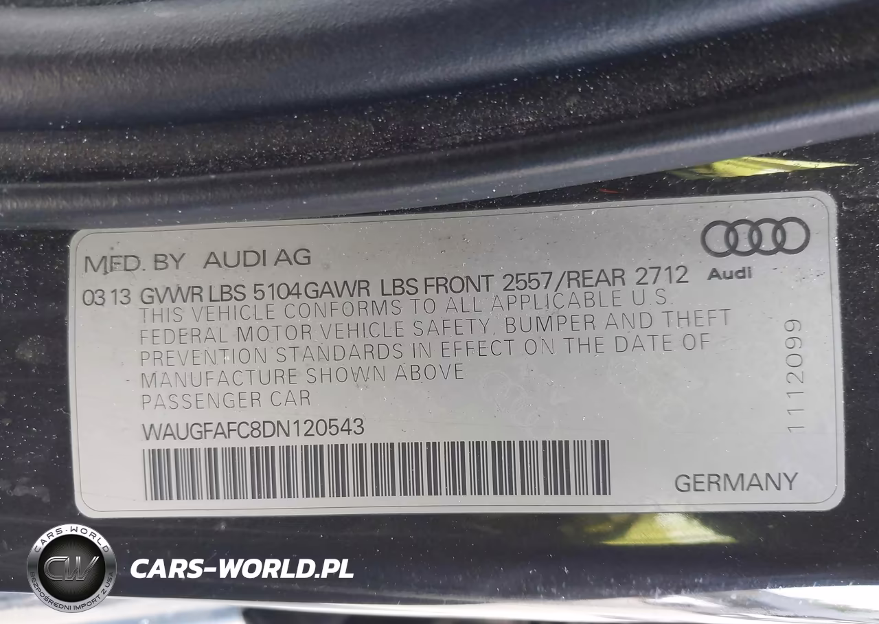 2013 Audi A6 2.0T Premium VIN:WAUGFAFC8DN120543 - 9